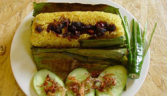Nasi uduk bakar spesial